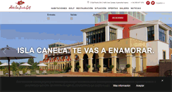 Desktop Screenshot of hotelislacanelagolf.com