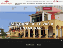 Tablet Screenshot of hotelislacanelagolf.com